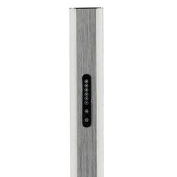 HomeRoots Silver LED Wall Light with Frosted Glass Diffuser - Modern Adjustable Illumination for Any Space 372844