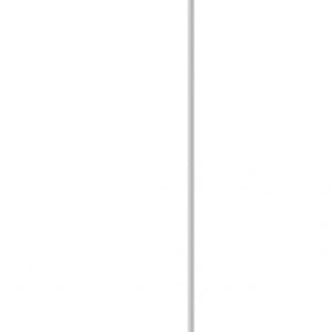 Homeroots White Fabric Sleek Drum Pendant Lamp White Metal 372882