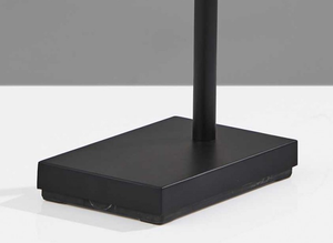 Homeroots Adjustable Brass Spotlight Led Floor Lamp In Black Metal  Metal 372888