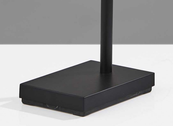 Homeroots Adjustable Brass Spotlight Led Floor Lamp In Black Metal  Metal 372888