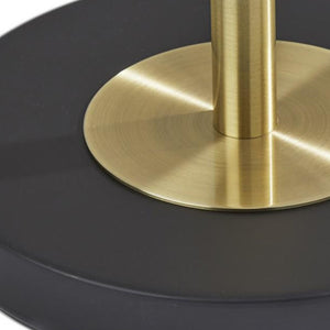 Homeroots 65" Black Torchiere Floor Lamp With White Globe Shade  Metal 372892