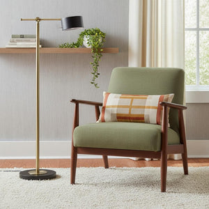 HomeRoots 65" Brass Torchiere Floor Lamp - Elegant White Acrylic Globe Shade for Ambient Living Space Lighting 372892