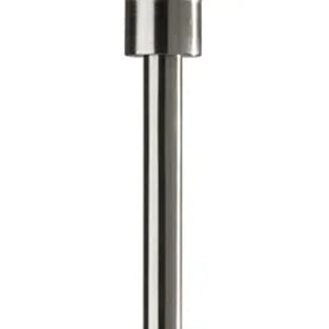 HomeRoots 71" Silver LED Torchiere Floor Lamp - Modern Brushed Steel with Frosted Cone Shade for Ambient Glow 372904
