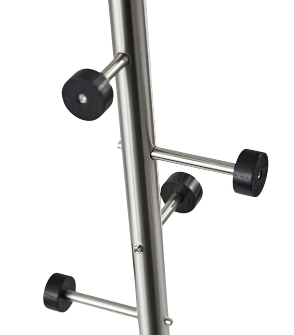 Homeroots 68" Brushed Steel Brushed Steel Coat Rack  Metal 372942