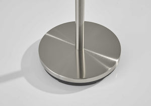 Homeroots 68" Brushed Steel Brushed Steel Coat Rack  Metal 372942