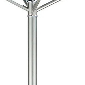 Homeroots 14" X 70" Champagne Powder Coated Steel Umbrella Stand Coat Rack  Powder Coated Steel 372946