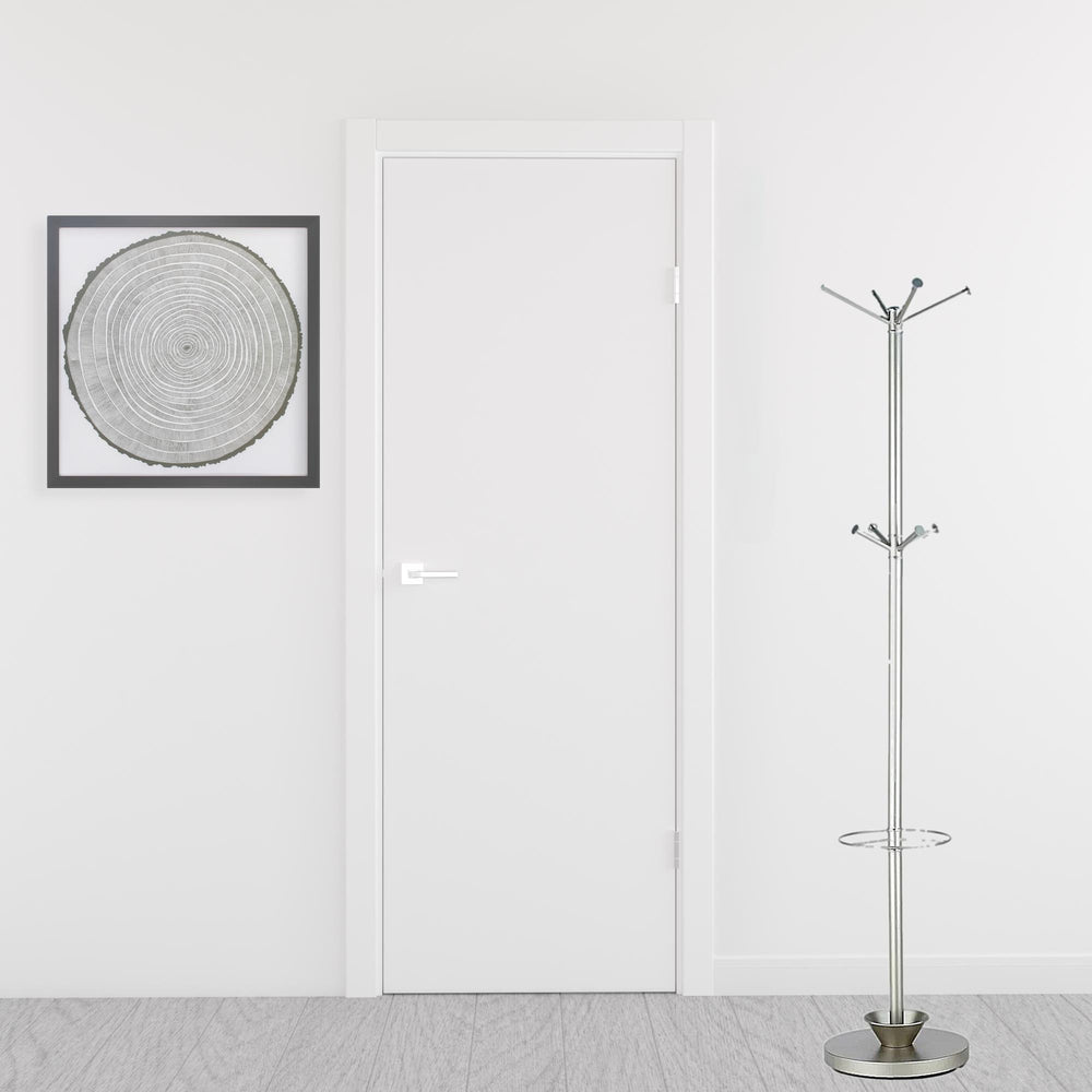 Homeroots 14" X 70" Champagne Powder Coated Steel Umbrella Stand Coat Rack  Powder Coated Steel 372946