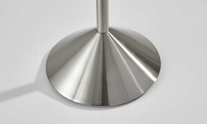 Homeroots 12" X 68" Brushed Steel Brushed Steel Pyramid Coat Rack  Metal 372948