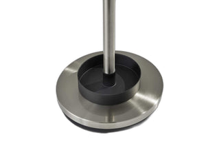 Homeroots 13" X 68" Brushed Steel Brushed Steel Stand  Coat Rack  Metal 372949