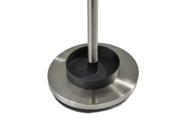 Homeroots 13" X 68" Brushed Steel Brushed Steel Stand  Coat Rack  Metal 372949