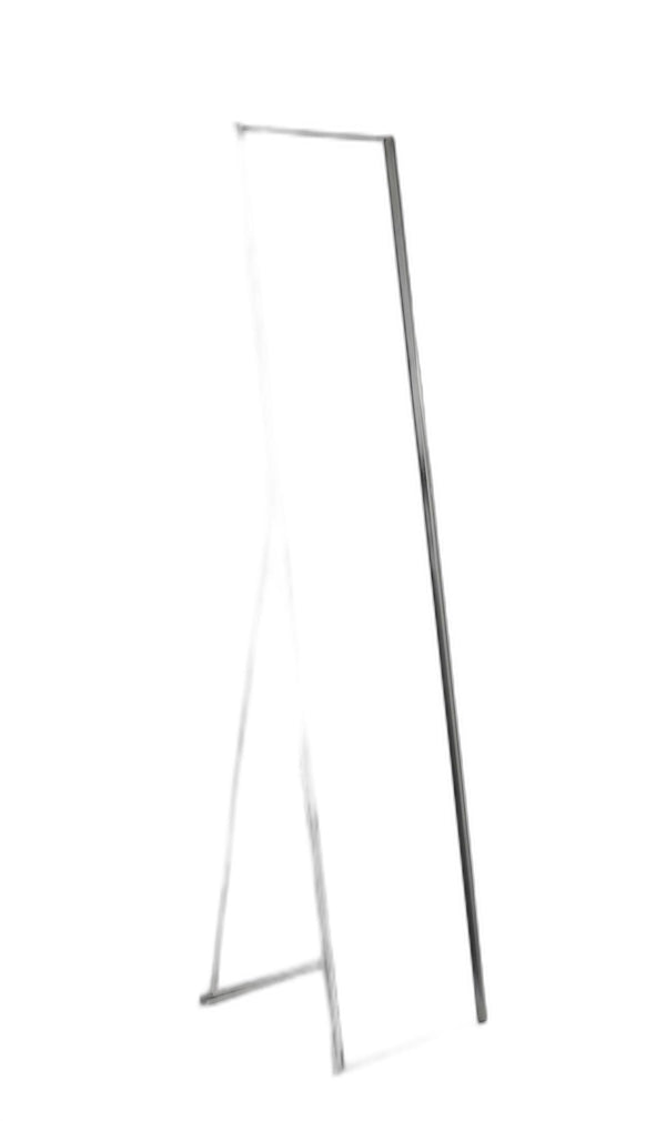 Homeroots 59" Silver Metal Framed Cheval Standing Mirror  Metal 372953