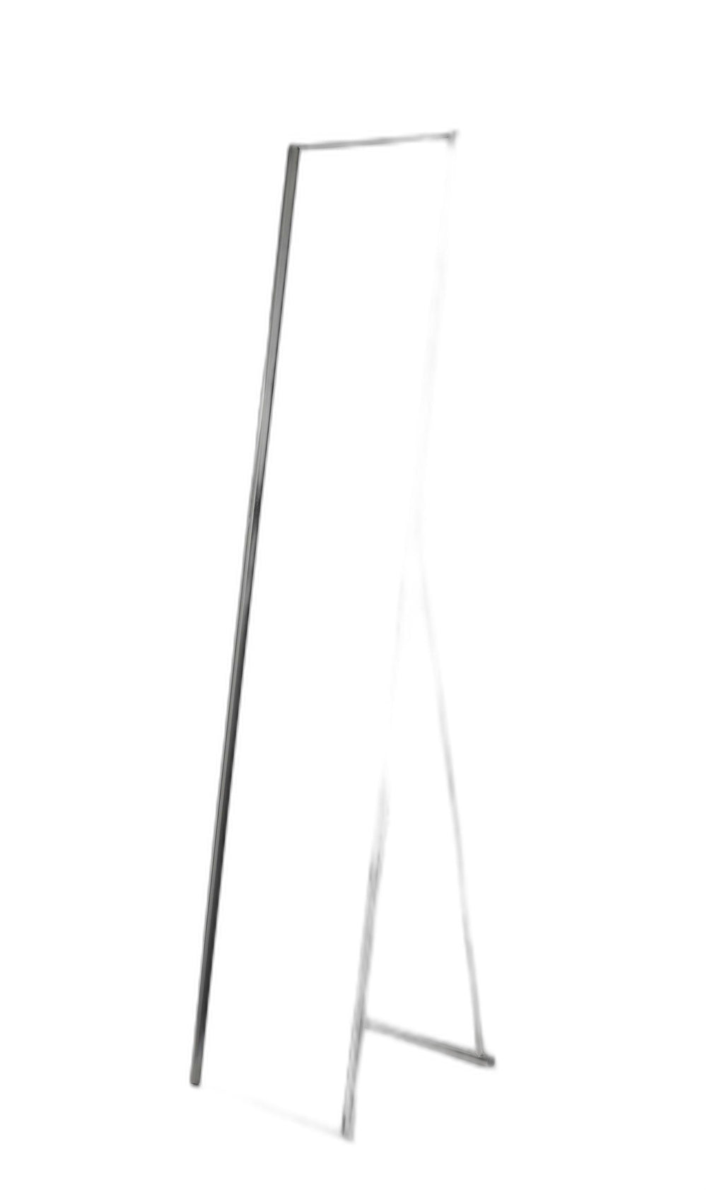 Homeroots 59" Silver Metal Framed Cheval Standing Mirror  Metal 372953