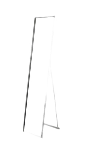 Homeroots 59" Silver Metal Framed Cheval Standing Mirror  Metal 372953