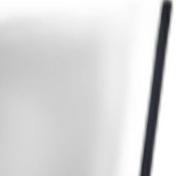 Homeroots 57" Black Rectangle Cheval Standing Metal Mirror - Elegant Full-length Design For Any Space  Metal,Solid Wood 372955