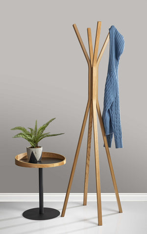 Homeroots 22" Black Solid Wood Round End Table Black  372969