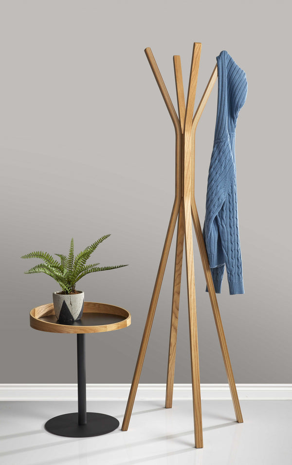 Homeroots 22" Black Solid Wood Round End Table Black  372969