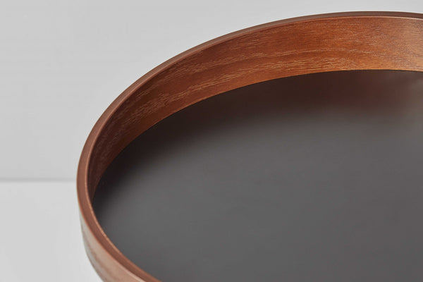 Homeroots 18" X 18" X 20-21.5" Black  End Table Black  372970