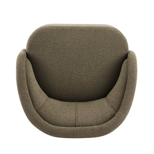 English Elm Amanda Sculptural Boucle Accent Chair Plush Cream Upholstery for Modern Living Spaces Green N767P381615G