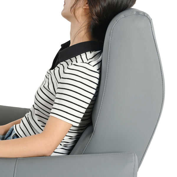 English Elm Wall Zero Wall Power Recliner Chair with Overstuffed Backrest, USB Type-C Charging Port, Space-Saving Electric Recliner for Small Rooms Blue Gray W1028S00036