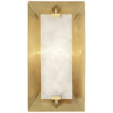 Robert Abbey Gemma Wall Sconce Modern Brass Finish w/ Alabaster Accent Alabaster Shade