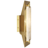 Robert Abbey Gemma Wall Sconce Modern Brass Finish w/ Alabaster Accent Alabaster Shade