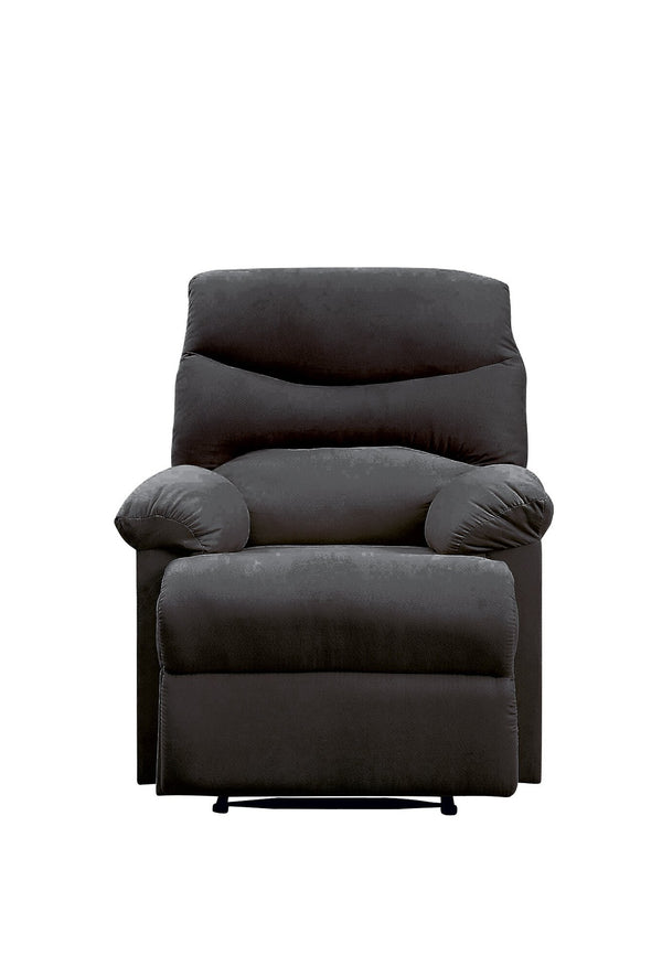 English Elm Black Recliner Memory Foam Seat with Pillow Top Arms, External Latch Recliner, Tight Back Comfort B062P215434