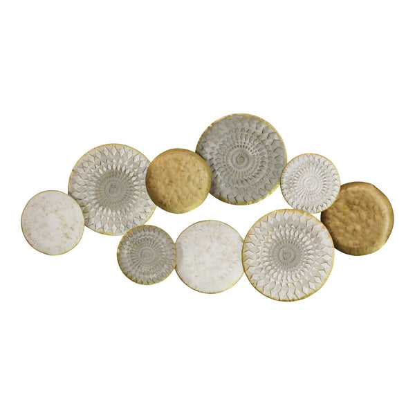 Homeroots Soho Shimmer Metal Plates Statement Wall Decor  Metal 373224