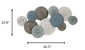 Homeroots Soho Shimmer Metal Plates Statement Wall Decor  Metal 373224