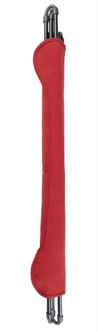 Homeroots 36" Red And Chrome Outdoor Camping Chair Color Steel 373463