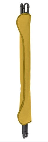 Homeroots 36" Yellow And Stainless Steel Metal Outdoor Camping Chair Garace Steel,Fabric 373464