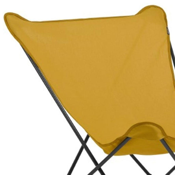 HomeRoots 36" Red and Chrome Outdoor Camping Chair - Durable, Lightweight Design for Ultimate Comfort Anywhere Garace 373464