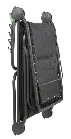 Homeroots 28" Black And Steel Outdoor Chaise Lounge With Black Cushion  Steel 373468