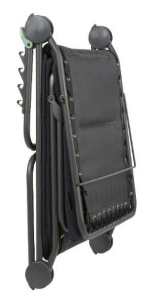 Homeroots 28" Black And Steel Outdoor Chaise Lounge With Black Cushion  Steel 373468