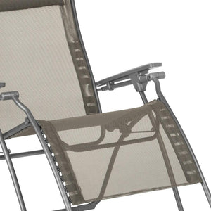 HomeRoots 30" Light Gray Zero Gravity Chair with Chrome Steel Frame - Ultimate Comfort for Outdoor Relaxation Graphite 373470
