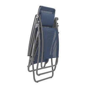 HomeRoots 27" Blue Zero Gravity Chair for Ultimate Outdoor Relaxation – Ergonomic Support & Stylish Design Ocean 373472