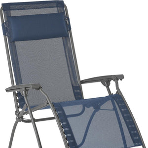 HomeRoots 27" Blue Zero Gravity Chair for Ultimate Outdoor Relaxation – Ergonomic Support & Stylish Design Ocean 373472