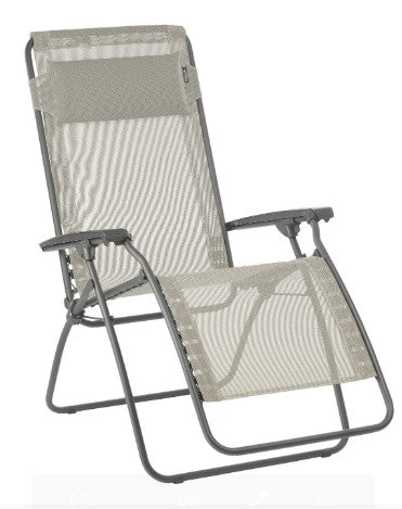Homeroots 27" Gray Steel Outdoor Zero Gravity Chair Seigle Metal 373473