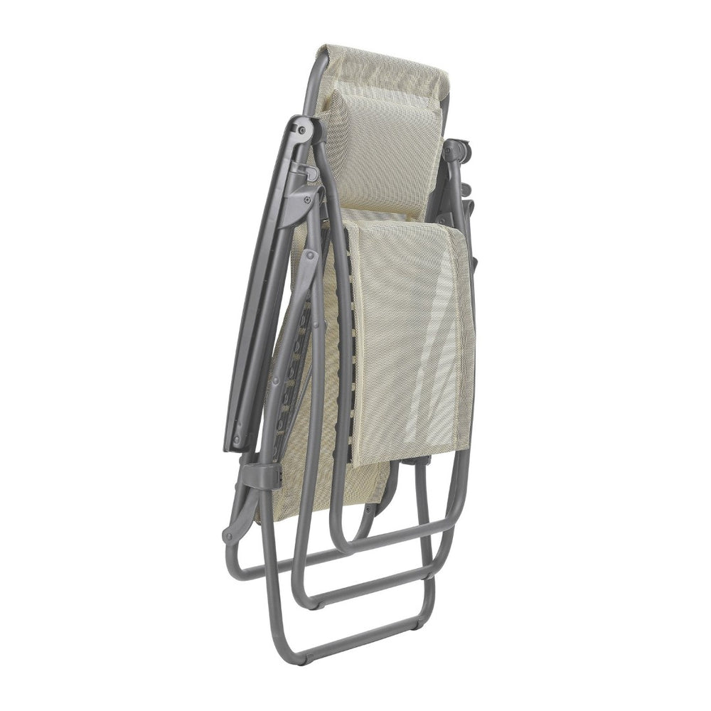 HomeRoots 27" Blue Zero Gravity Chair for Ultimate Outdoor Relaxation – Ergonomic Support & Stylish Design Seigle 373473