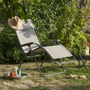 HomeRoots 27" Blue Zero Gravity Chair for Ultimate Outdoor Relaxation – Ergonomic Support & Stylish Design Magnolia 373475