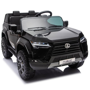 English Elm Lexus Gx550 Two Seat Kids Ride on with 24v Power Remote Control and Suspension Black W1578P416226