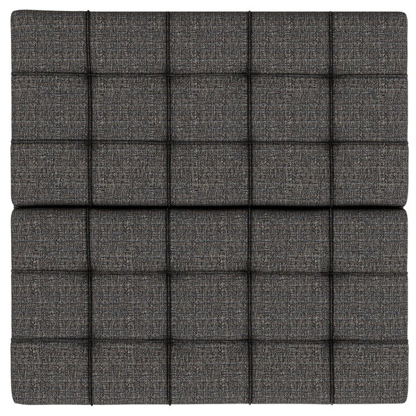 English Elm Harrison Large Square Storage Ottoman Coffee Table with Tufted Vegan Leather, Lift-Top & Seating Ebony B136P254712