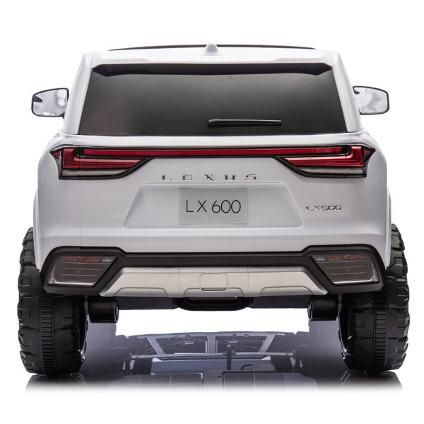English Elm Licensed Lexus Lx600 24v Two Seater Kids Ride on Suv with Remote and Suspension White W1578P339060