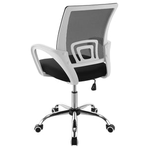 English Elm Anaheim Breathable Mesh Upholstered Office Chair with Chrome Base, Adjustable Height & Arms for Comfort Black B062P299803