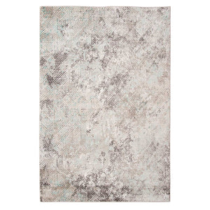 HomeRoots 4' Abstract Handmade Area Rug in Ivory, Black & Gray - Stylish Comfort for Modern Interiors 4' x 6' 374115