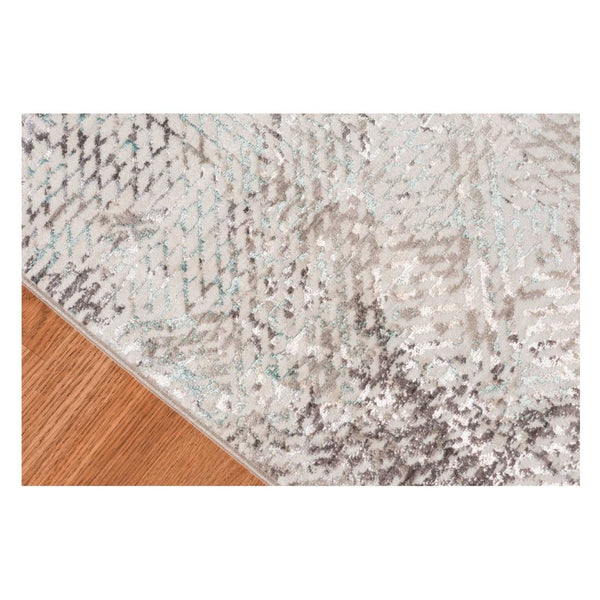 HomeRoots 4' Abstract Handmade Area Rug in Ivory, Black & Gray - Stylish Comfort for Modern Interiors 4' x 6' 374115