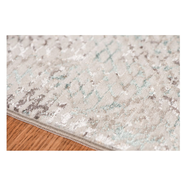 HomeRoots 4' Abstract Handmade Area Rug in Ivory, Black & Gray - Stylish Comfort for Modern Interiors 4' x 6' 374115