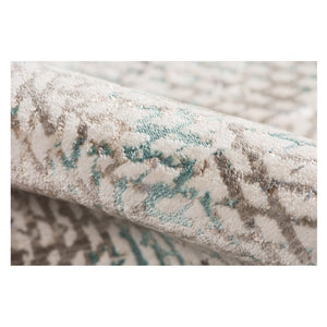 HomeRoots 4' Abstract Handmade Area Rug in Ivory, Black & Gray - Stylish Comfort for Modern Interiors 4' x 6' 374115