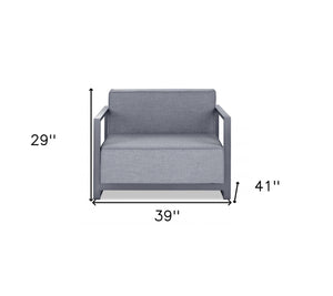 Homeroots 39" Gray Arm Chair   374146