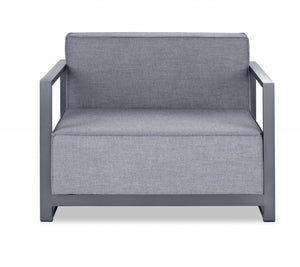 Homeroots 39" Gray Arm Chair   374146