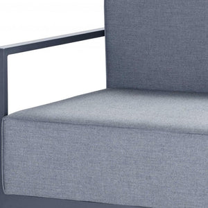 HomeRoots 39" Gray Fabric Arm Chair - Modern Comfort, Durable Design & Stylish Support for Any Space 374146